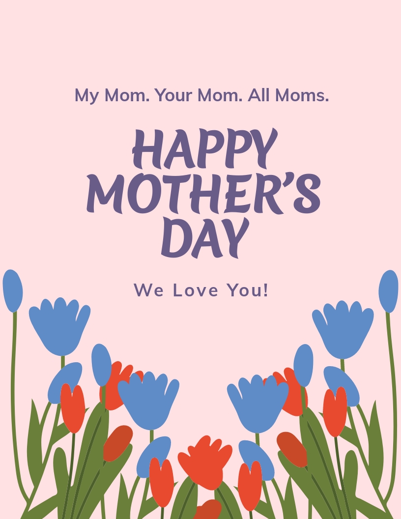 Happy Mother's Day Flyer Template 