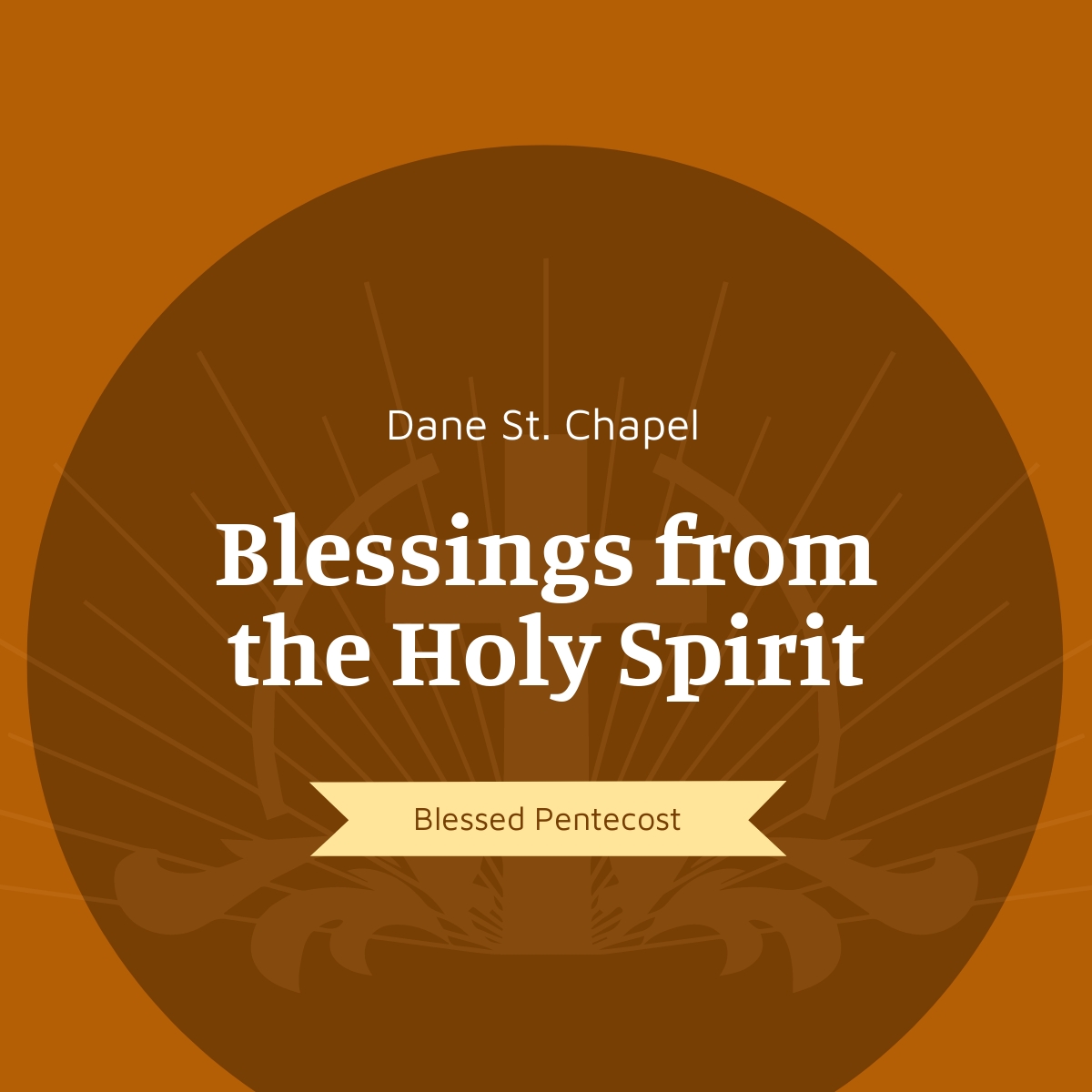 Pentecost Sunday Church Linkedin Post Template - Edit Online & Download