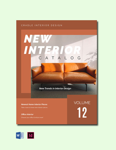 Interior Design Catalog Template - Google Docs, InDesign, Word, Apple