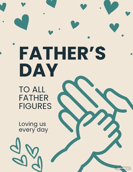 Happy Father's Day Flyer Template