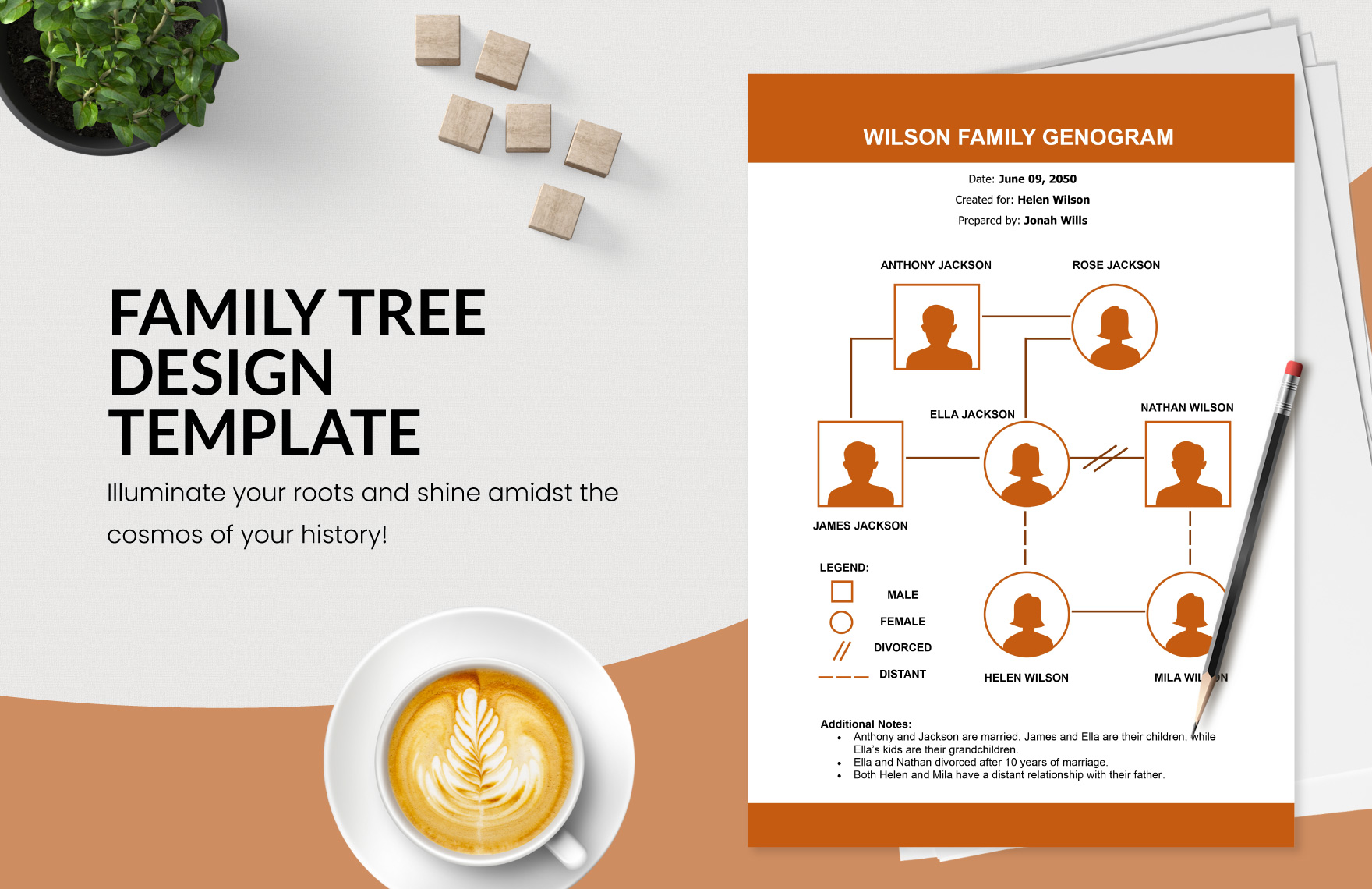 Family Tree Design Genogram Template