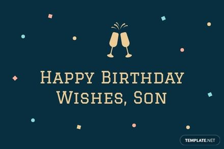 25th Birthday Card Template For Son in Illustrator, PSD, Word, Google Docs, Pages - Download | Template.net