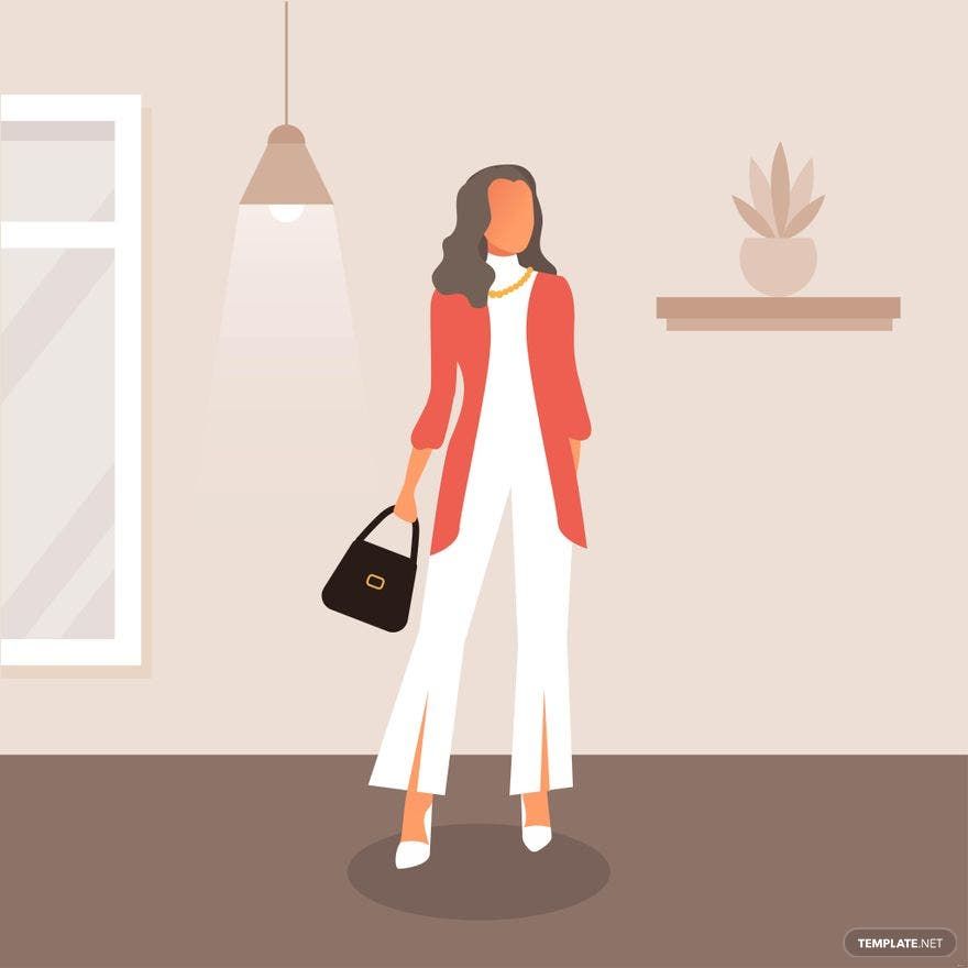 Office Wear Fashion Illustration