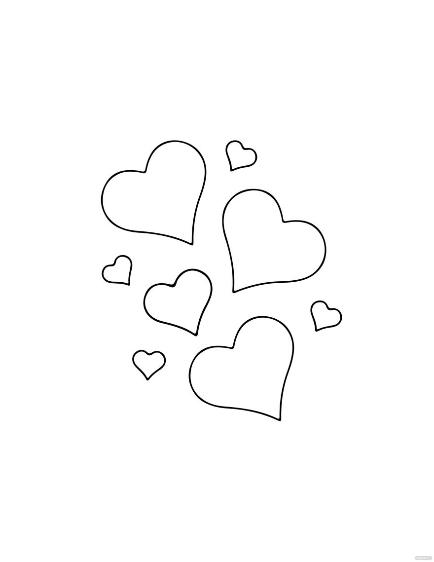 Heart Line Drawing in Illustrator, PDF, JPG, EPS, SVG, PNG - Download | Template.net