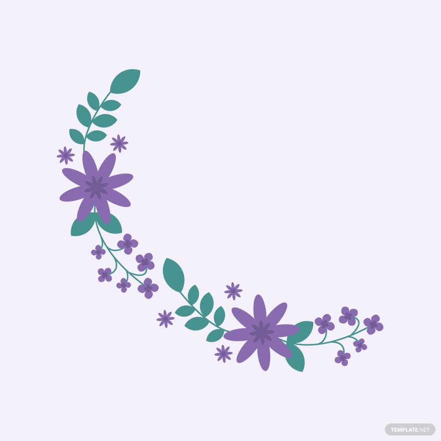 Seamless Floral Border Vector