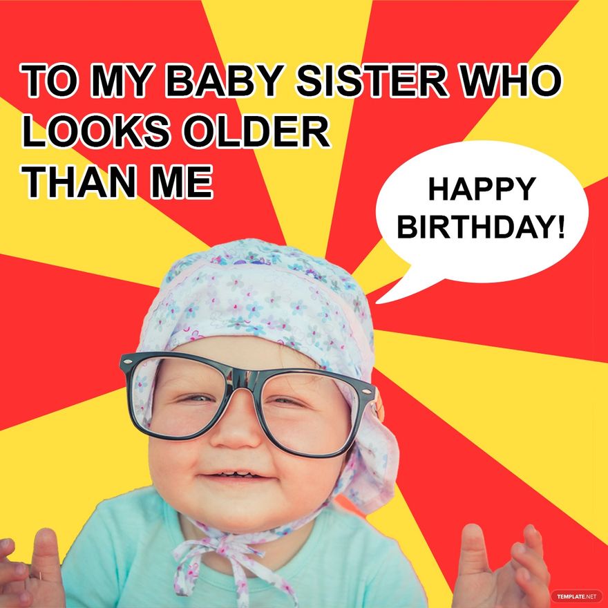 Funny Happy Birthday Sister Meme