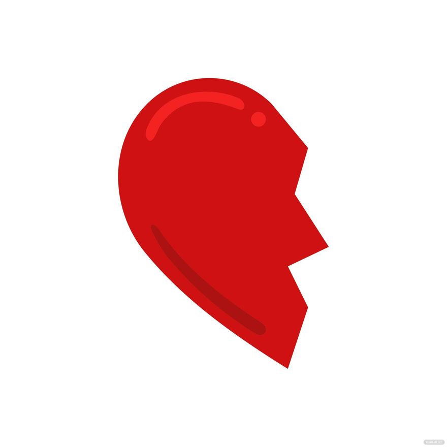 Half Broken Heart Clipart