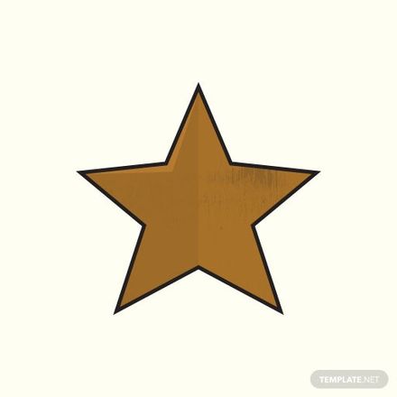 Rustic Star Vector