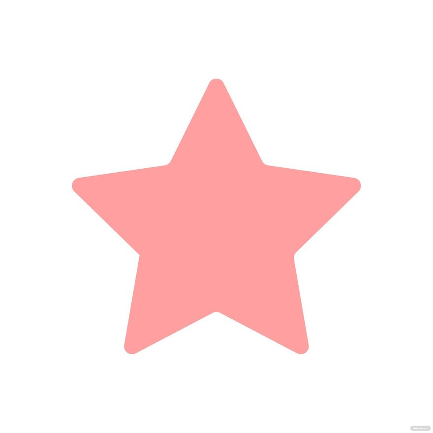 Pink Star Clipart