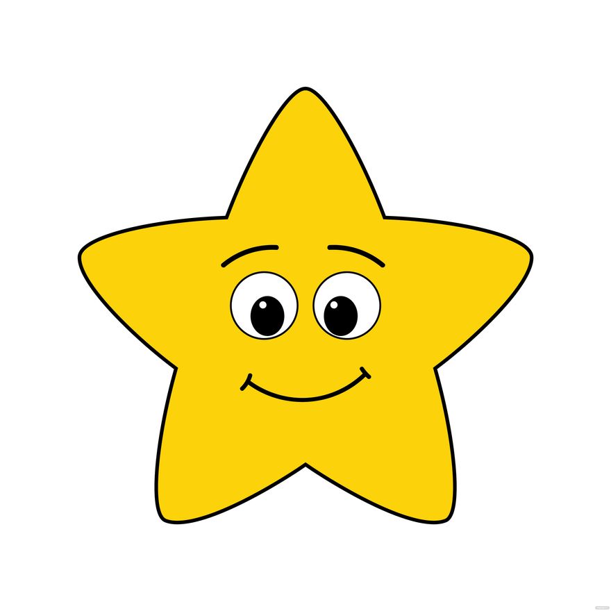 Star Face Clipart