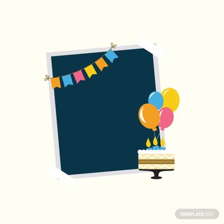 Birthday Frame Vector in Illustrator, SVG, JPG, EPS, PNG - Download | Template.net