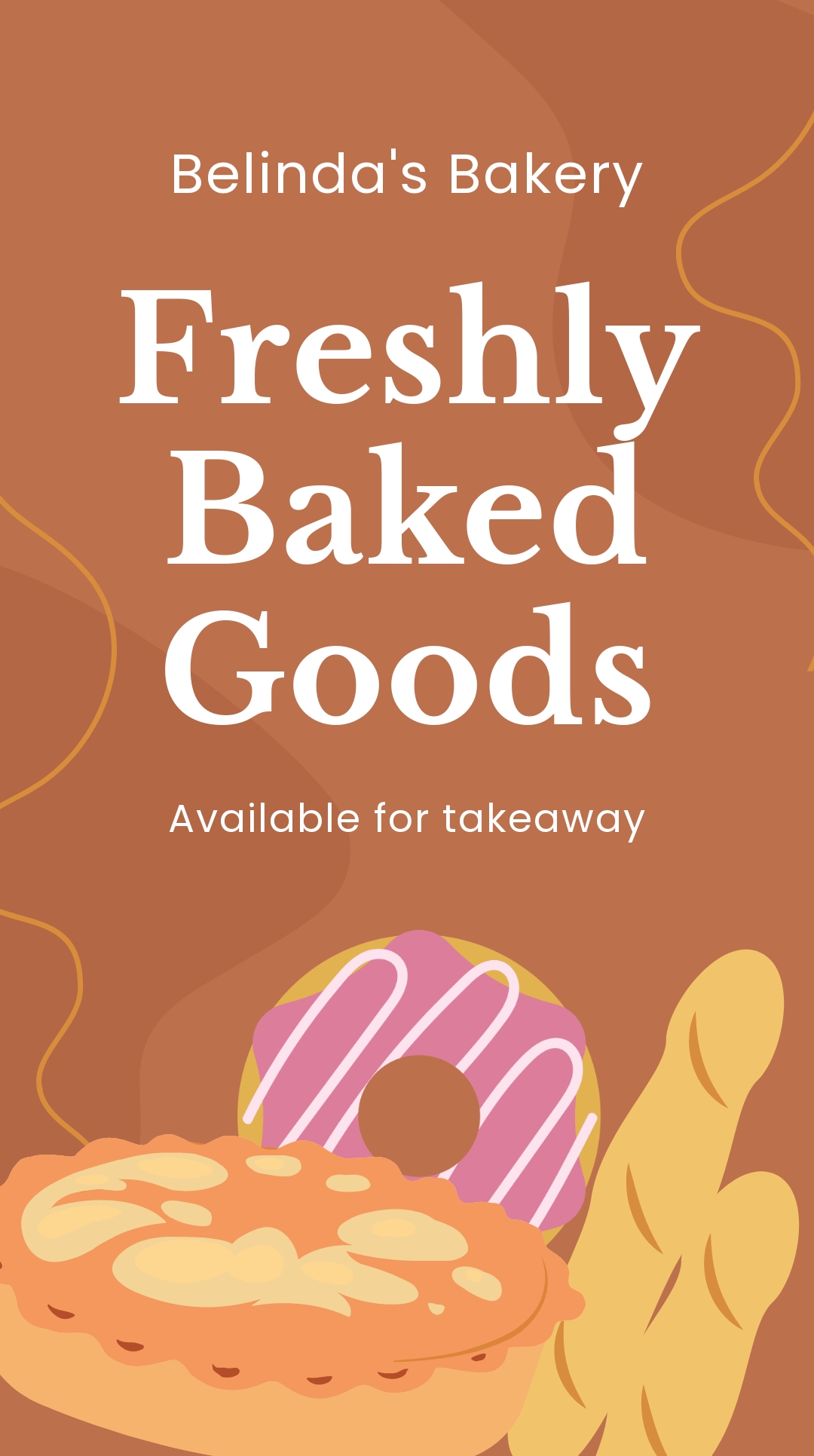 Free Bakery Takeaway Instagram Story Ad Template to Edit Online