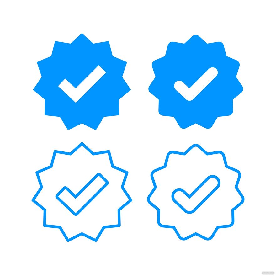 Instagram Blue Tick Vector