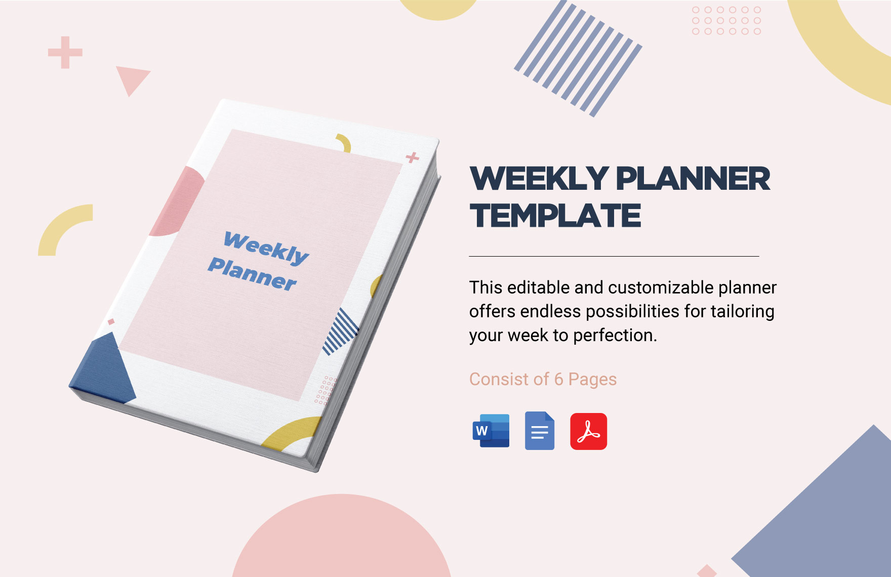 Weekly Planner Template in Word, PDF, Google Docs, Pages - Download | Template.net