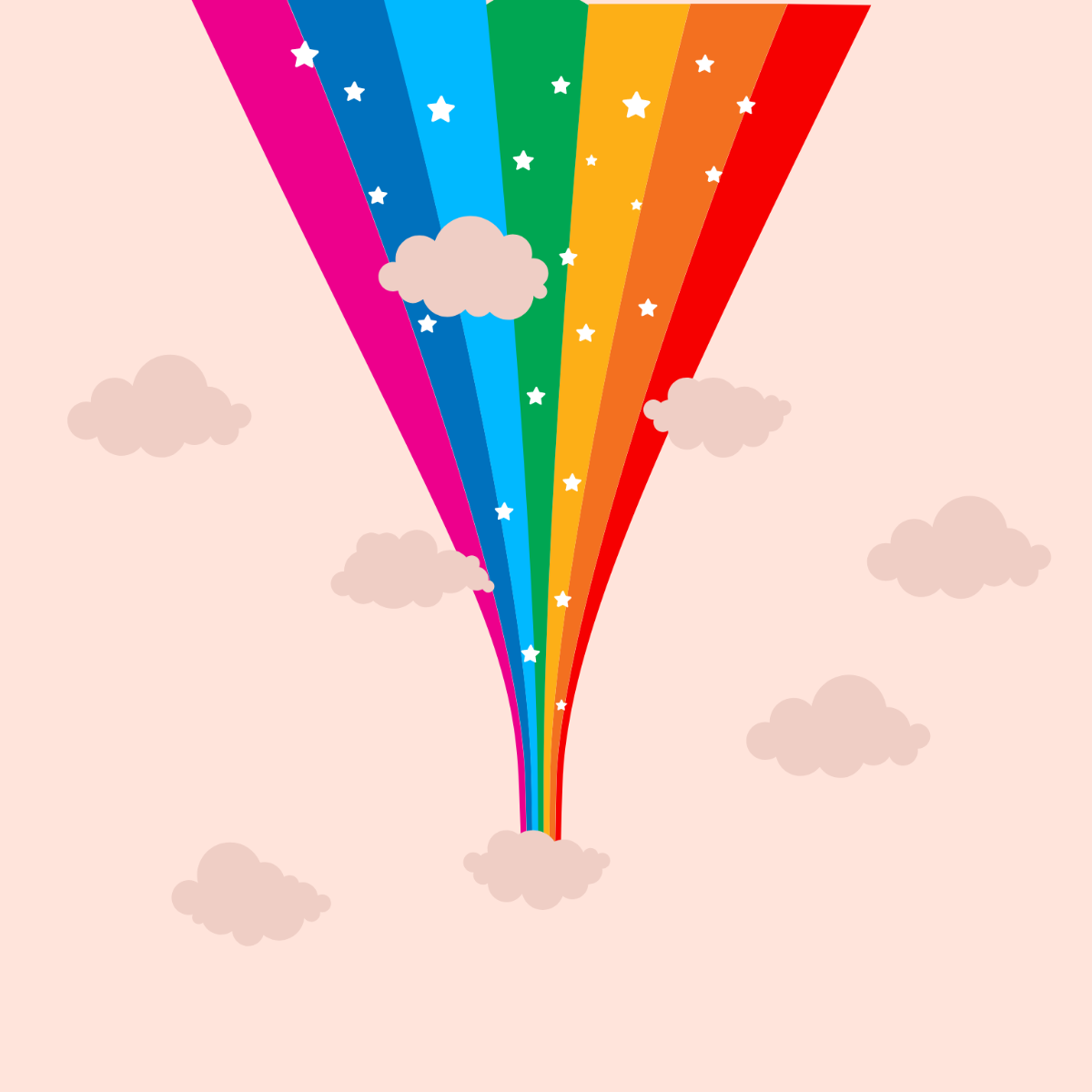 Free Rainbow Star Vector Template - Edit Online & Download