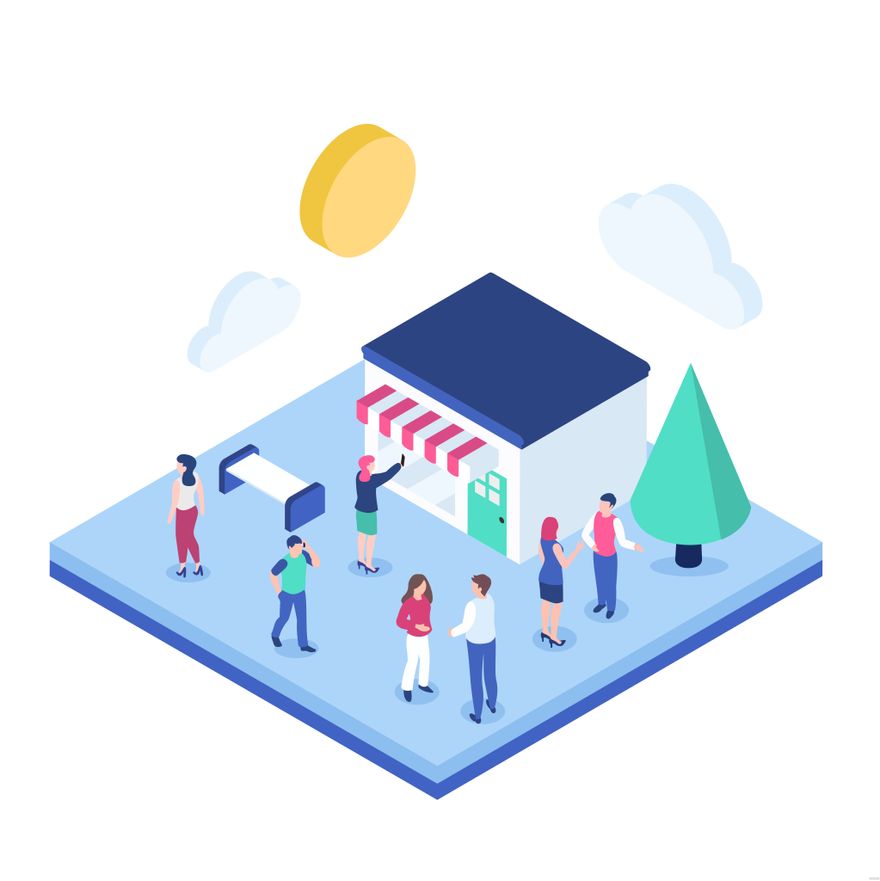 Isometric People Illustration