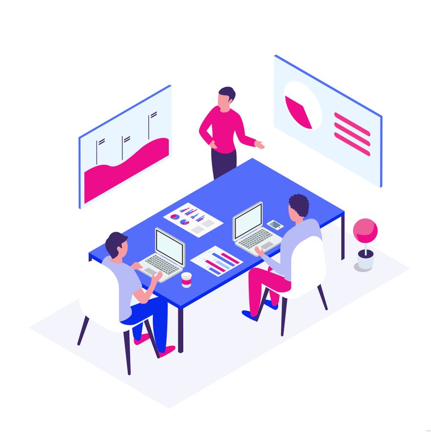 Isometric Office Illustration