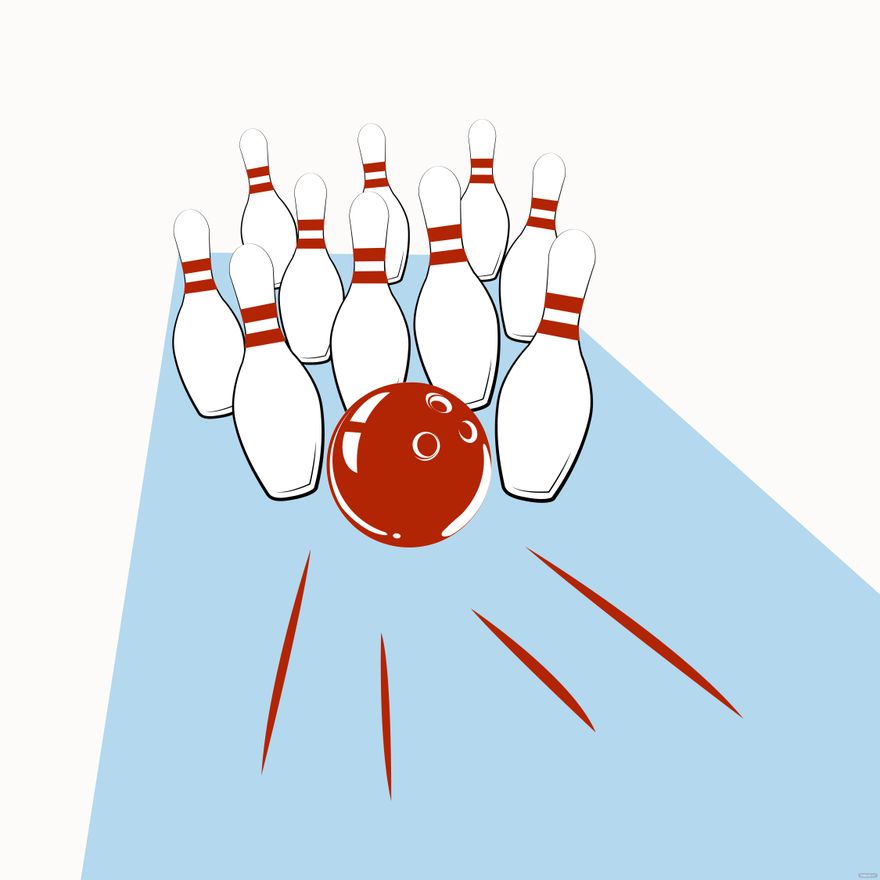 Bowling Vector in Illustrator, EPS, SVG, JPG, PNG