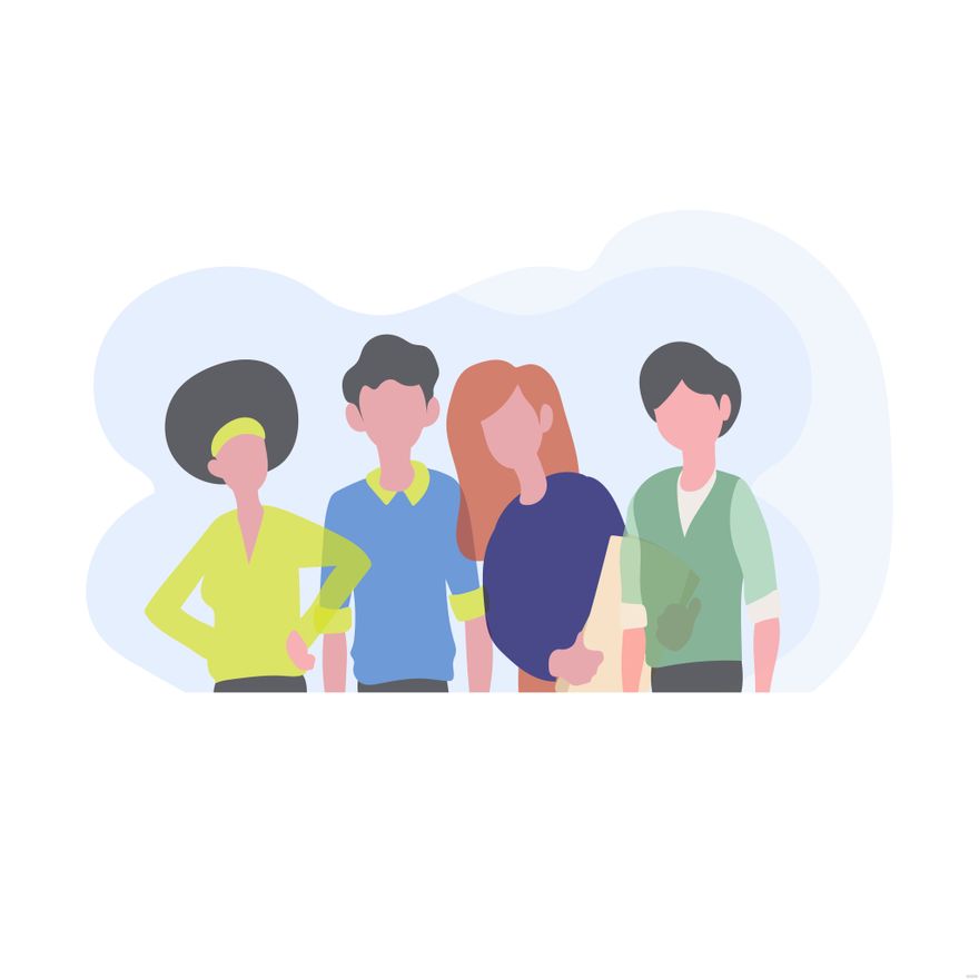 Transparent People Illustration