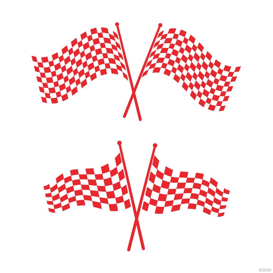 Red And White Checkered Flag