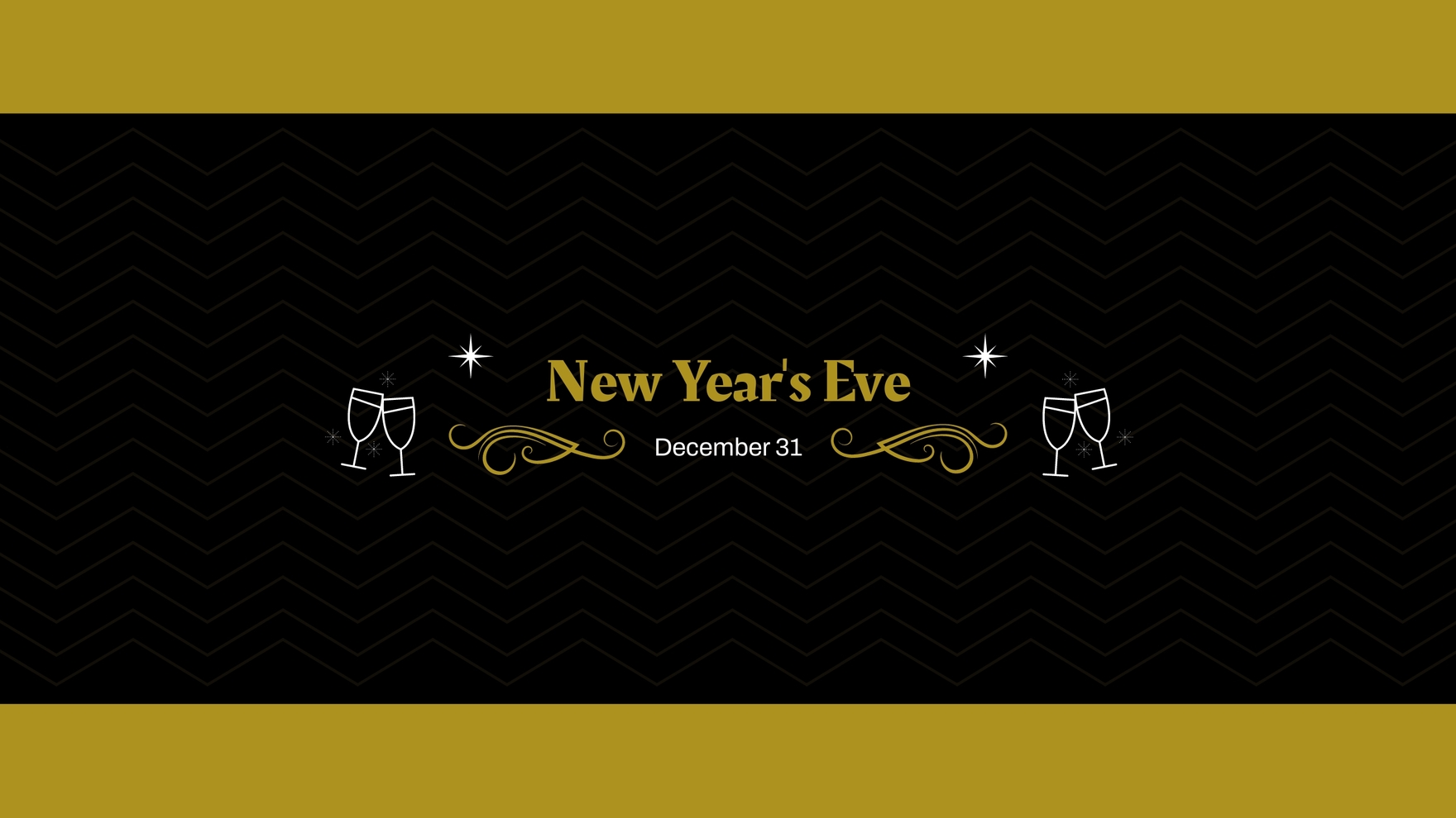 Free New Year's Eve Youtube Banner Template