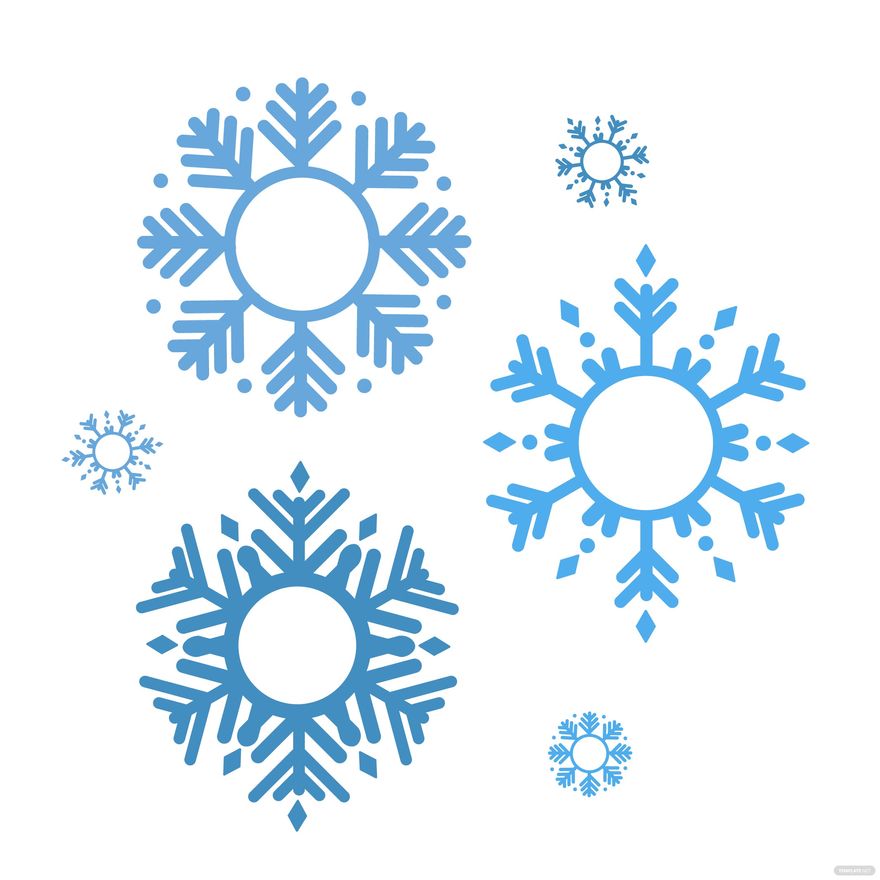 Snowflake Circle Vector