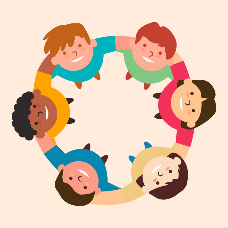 Kids Circle Illustration