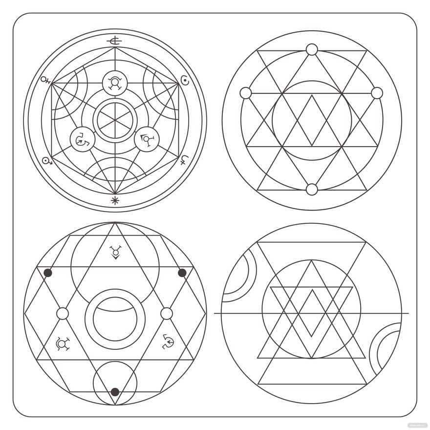 Alchemy Circle Vector