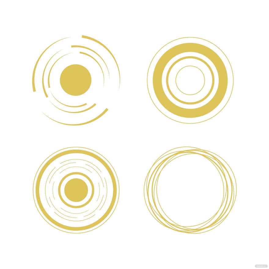 Gold Circle Vector