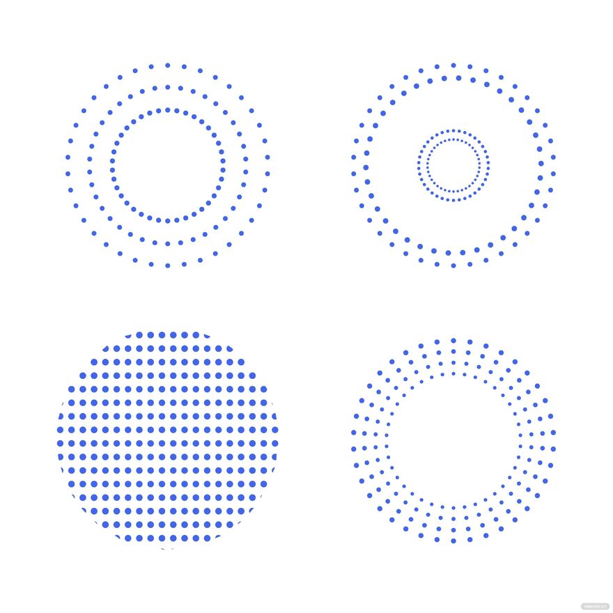 Dotted Circle Vector