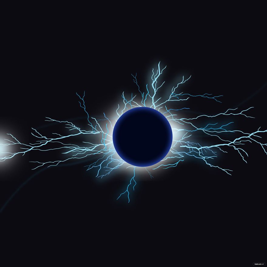 Lightning Circle Vector