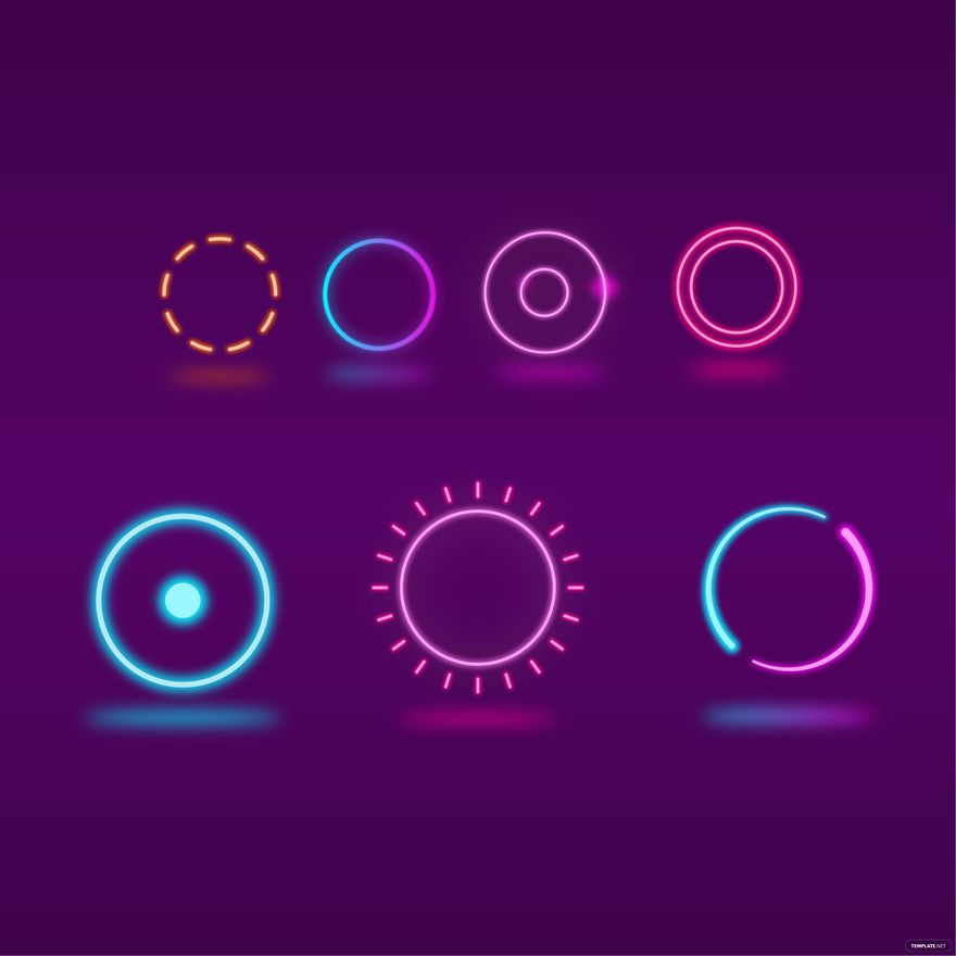 Neon Circle Vector