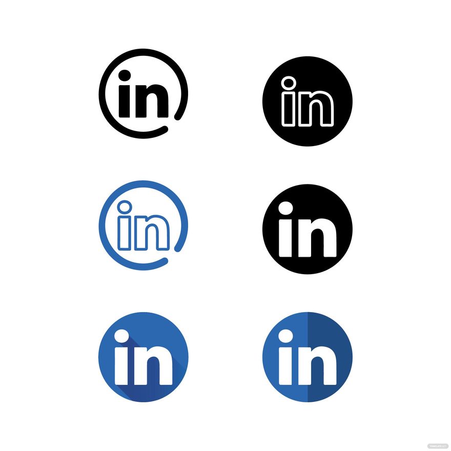 LinkedIn Icon Circle Vector