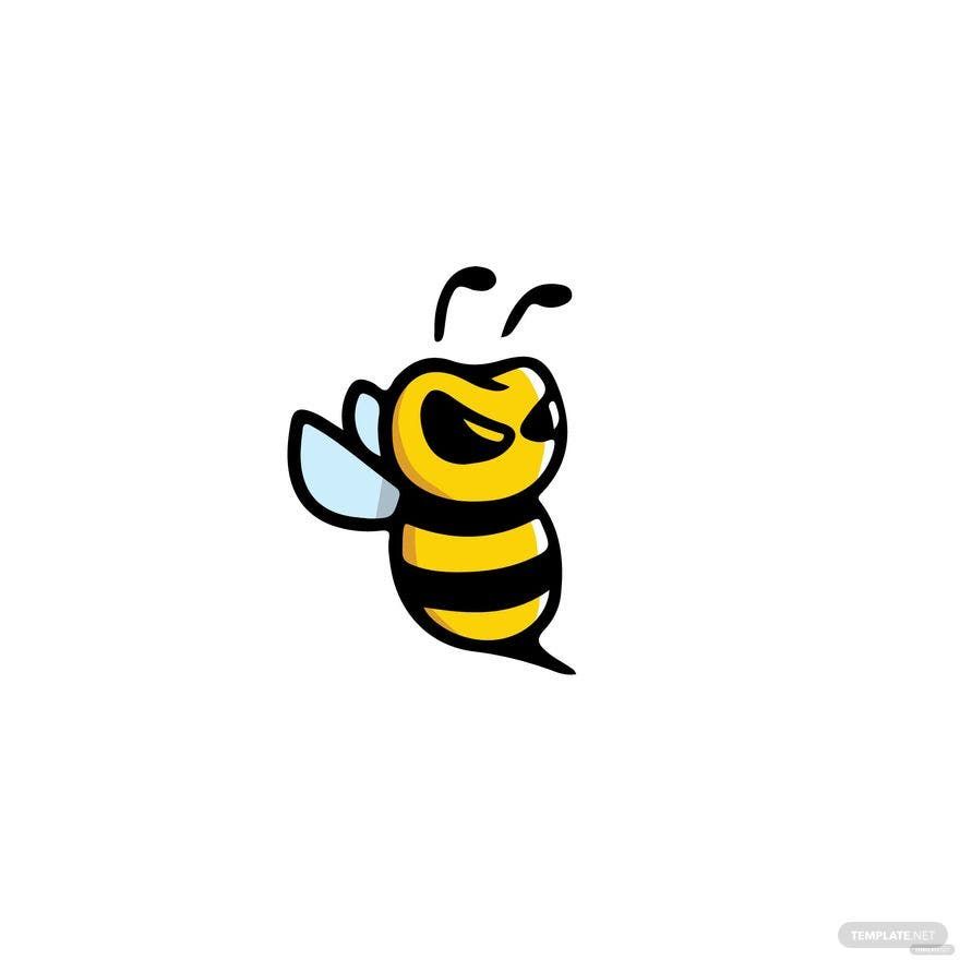 Angry Bee Vector