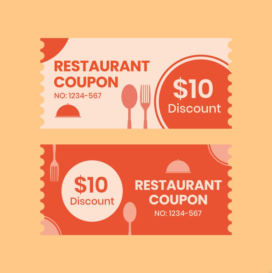 Restaurant Coupon Illustration