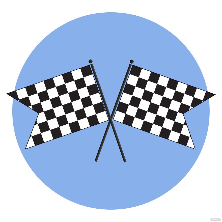 Double Checkered Flag Vector