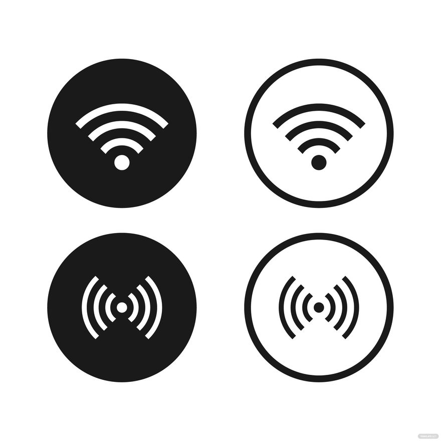 WiFi Circle Vector