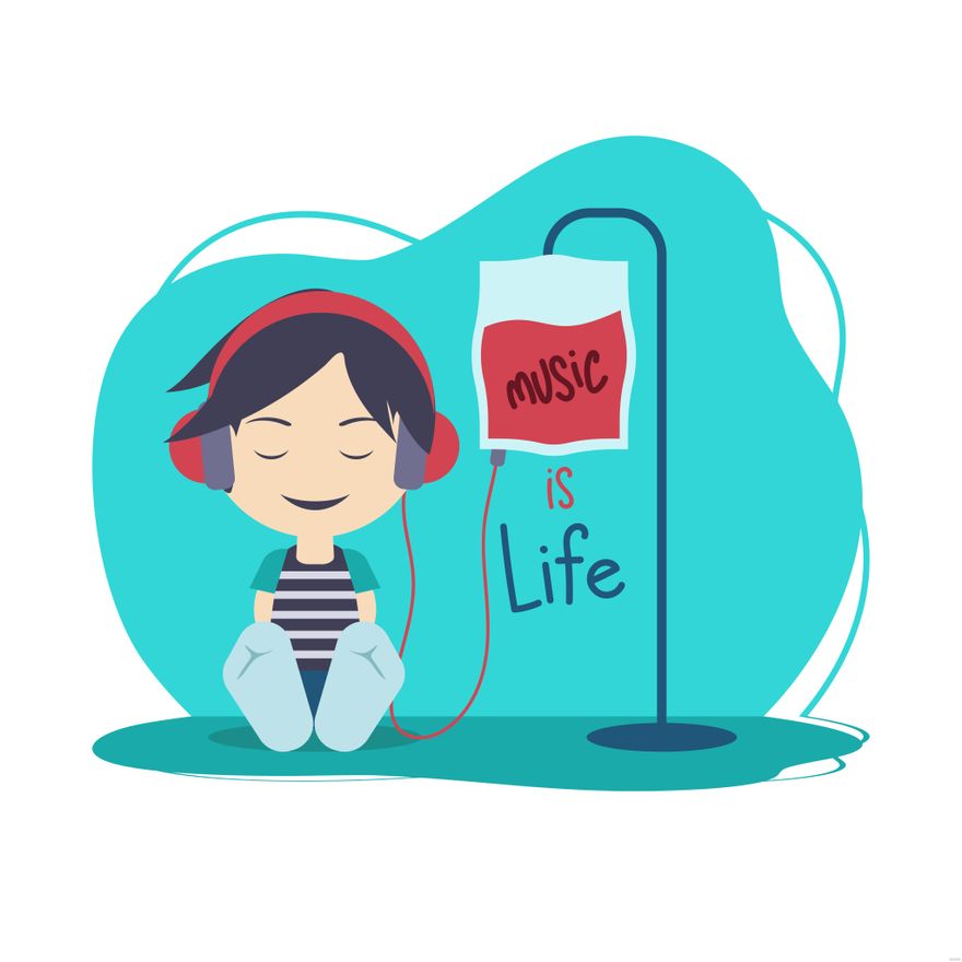 Music Is Life Illustration