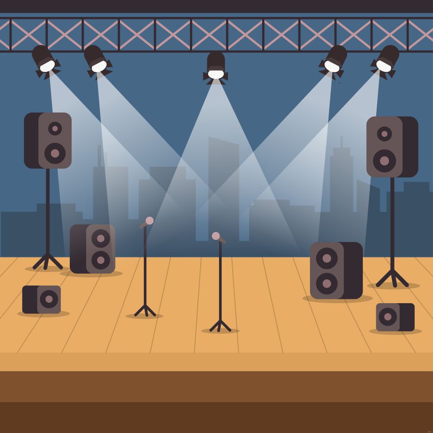 Music Stage Illustration