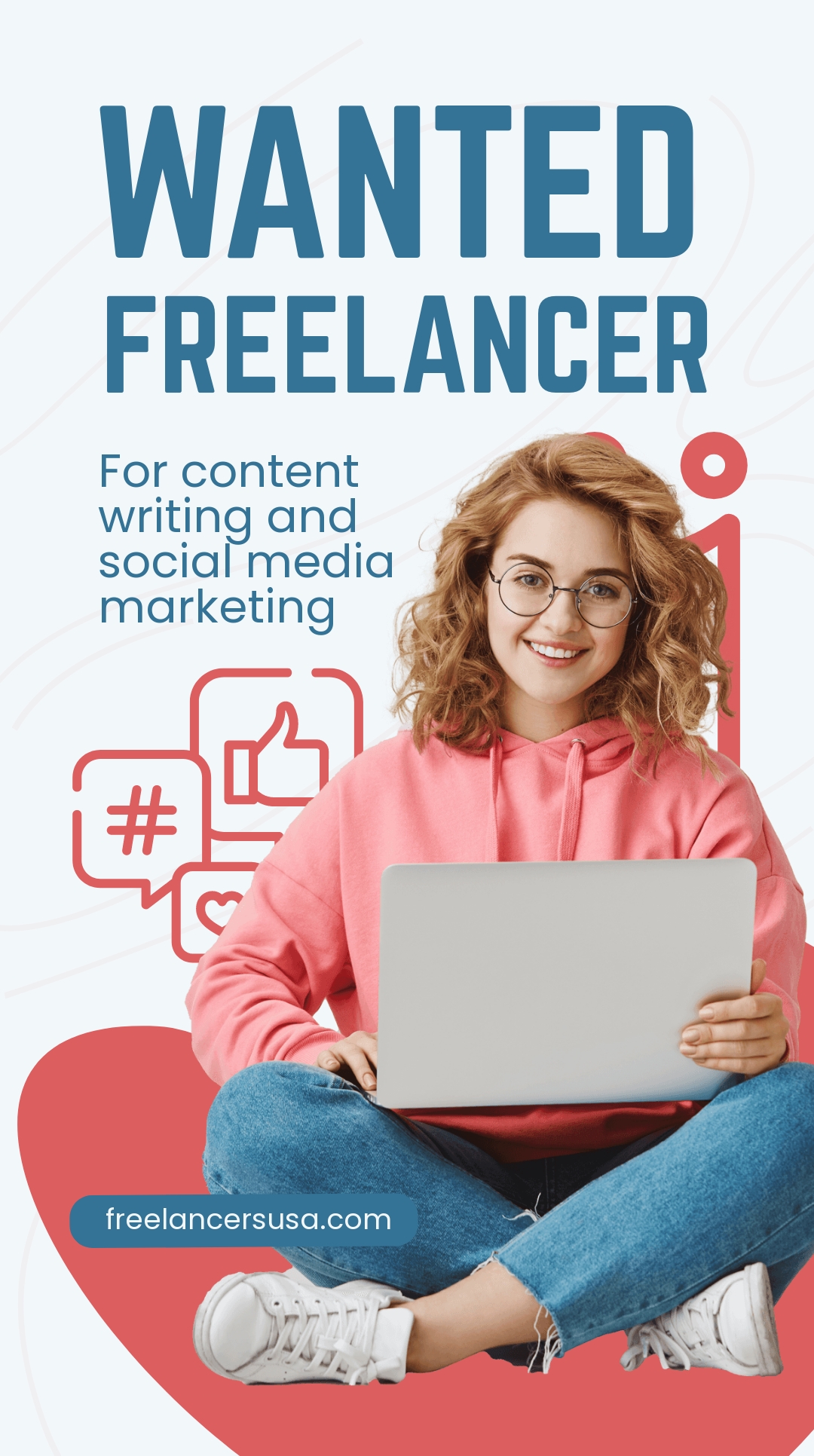 Free Wanted Freelancer Instagram Story Template