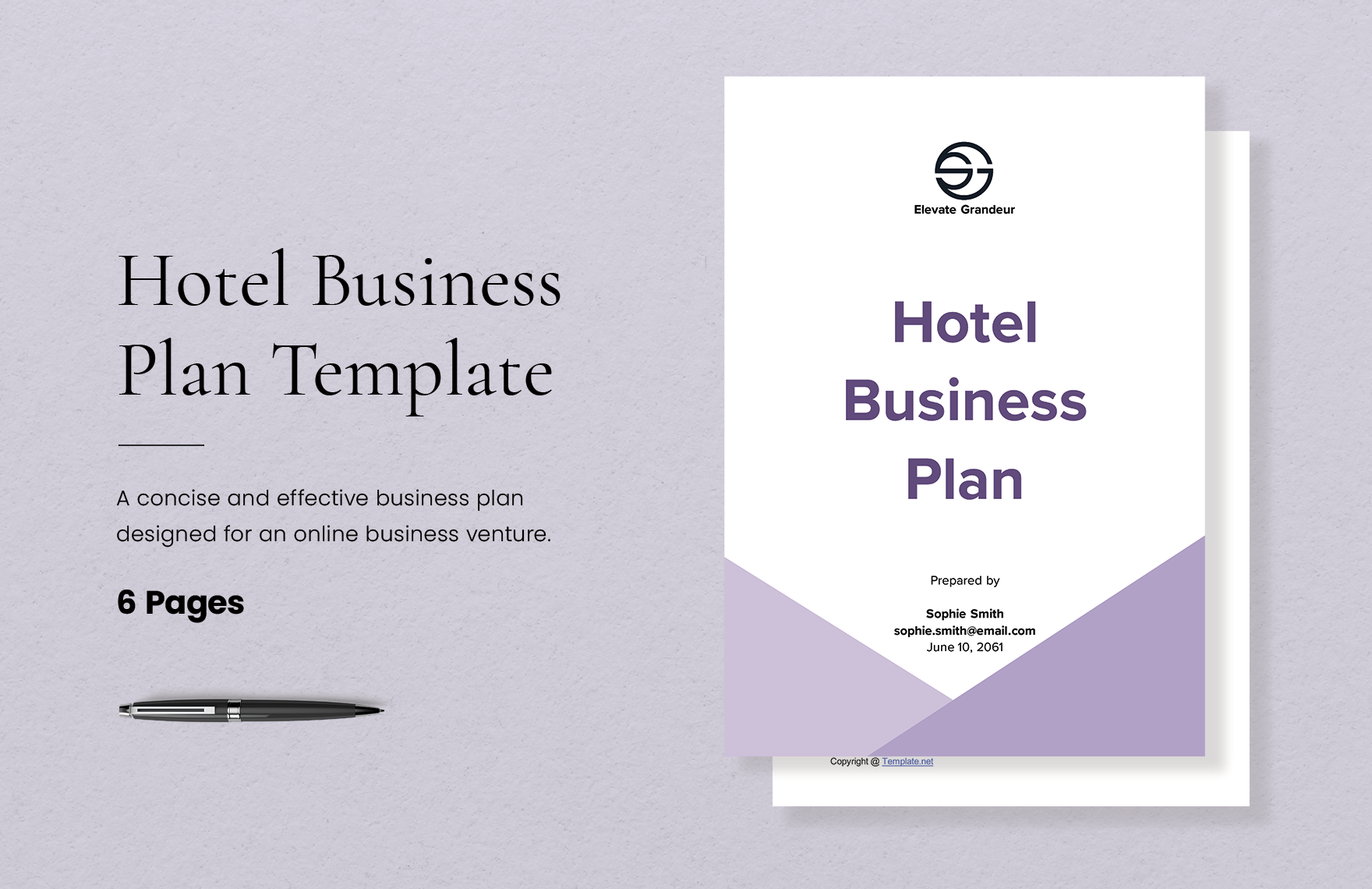 Hotel Business Plan Template in Word, Google Docs, PDF