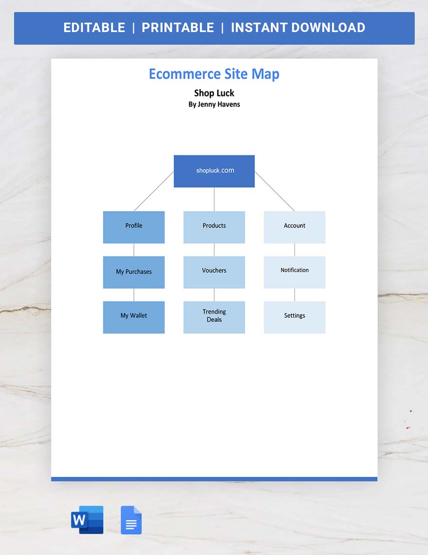 Ecommerce Site Map Template in Word, Google Docs - Download | Template.net