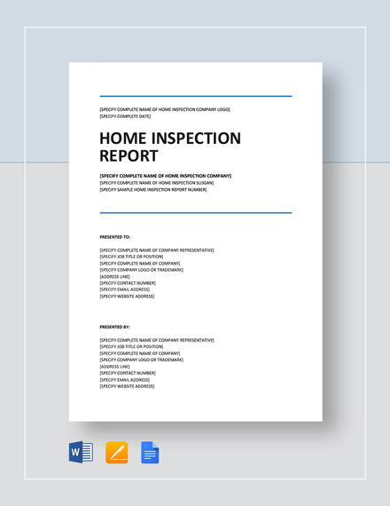 How To Write An Inspection Report - Printable Templates Free