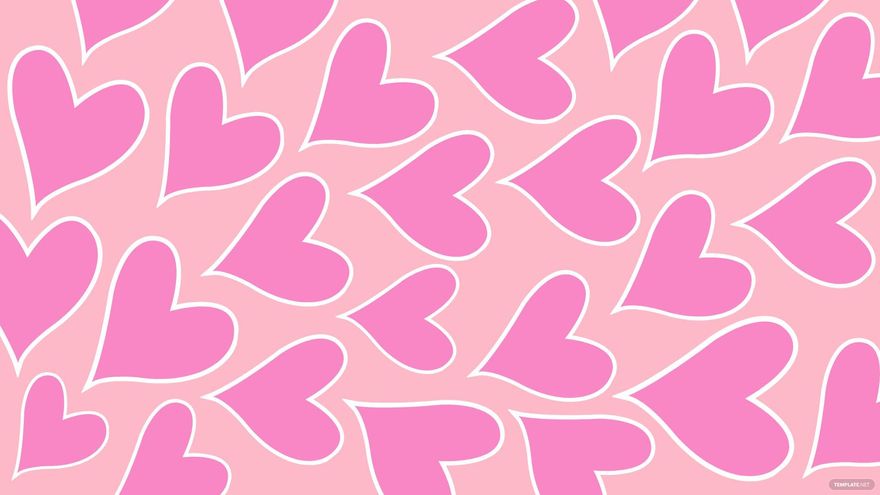 Pink Hearts Background