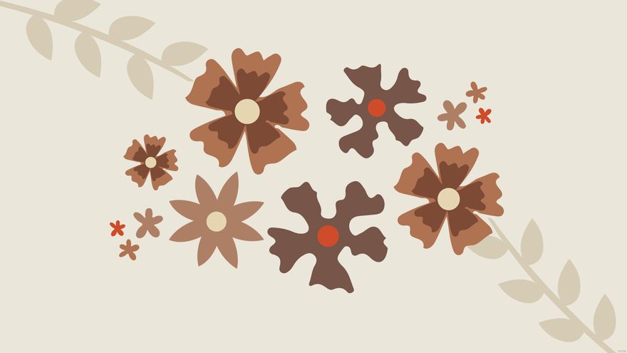 Brown Flower Background