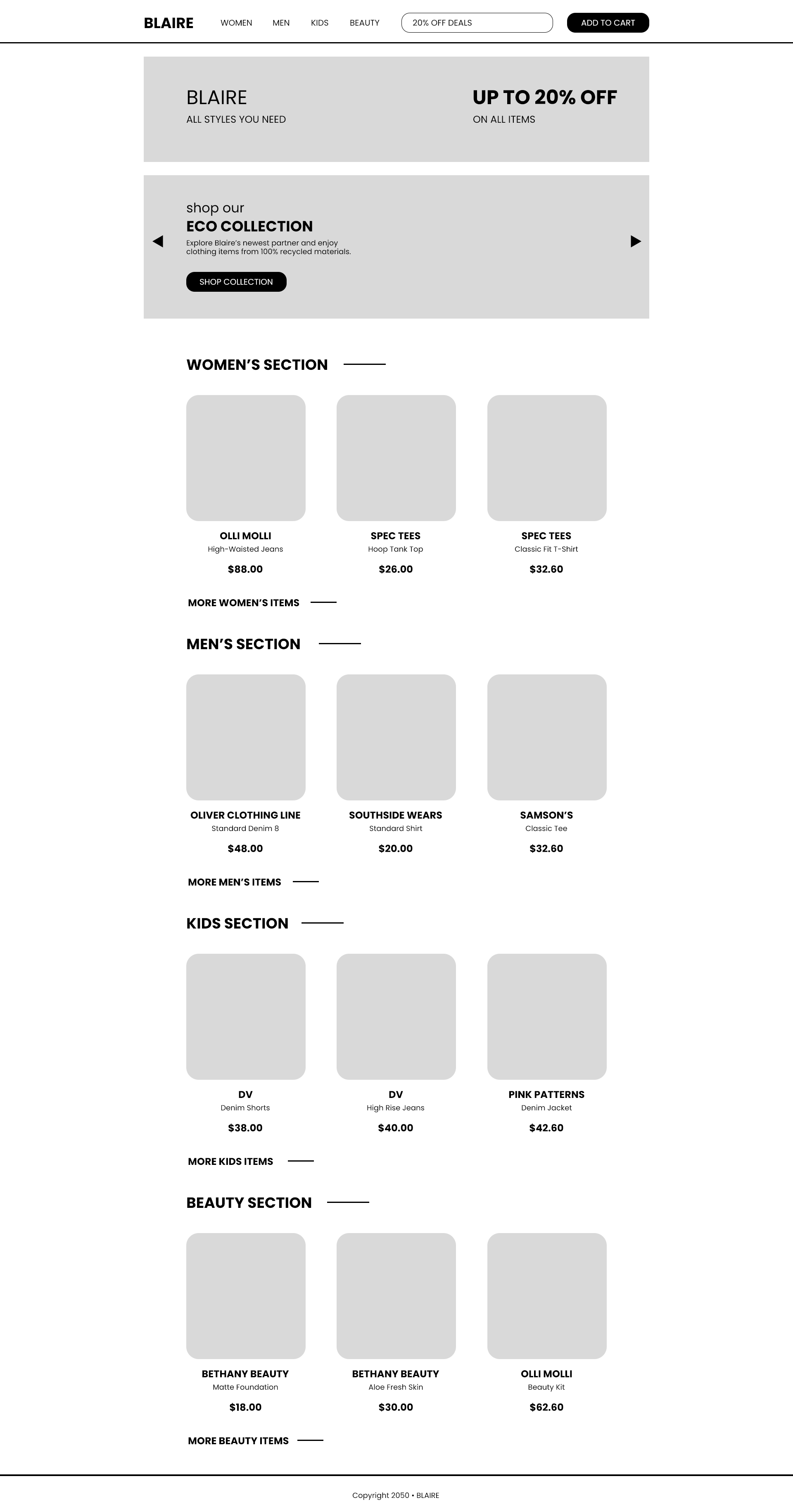 E-commerce Wireframe Template in PSD - Download | Template.net