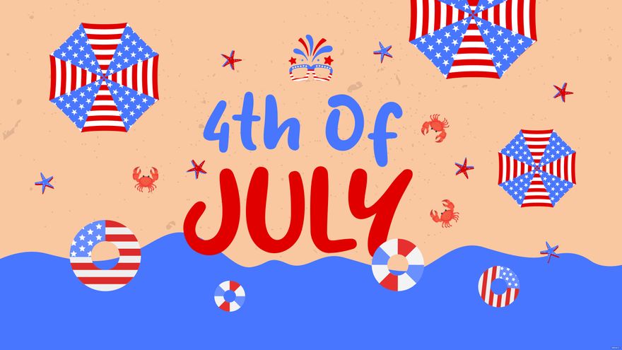 4th Of July Beach Wallpaper