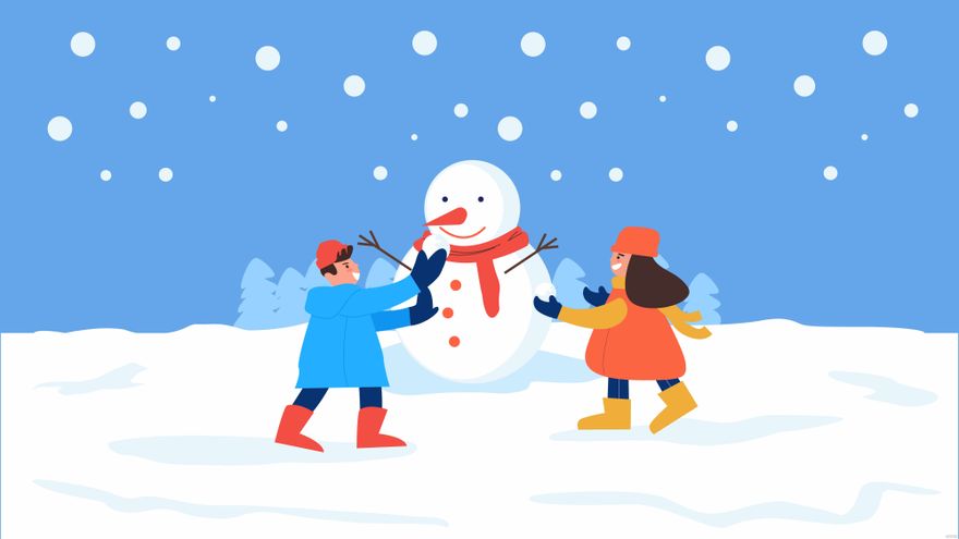 Cartoon Winter Background