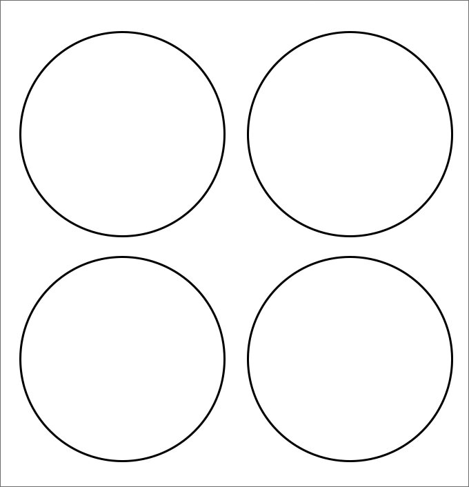 4 Inch Circle Template Printable - Printable Templates