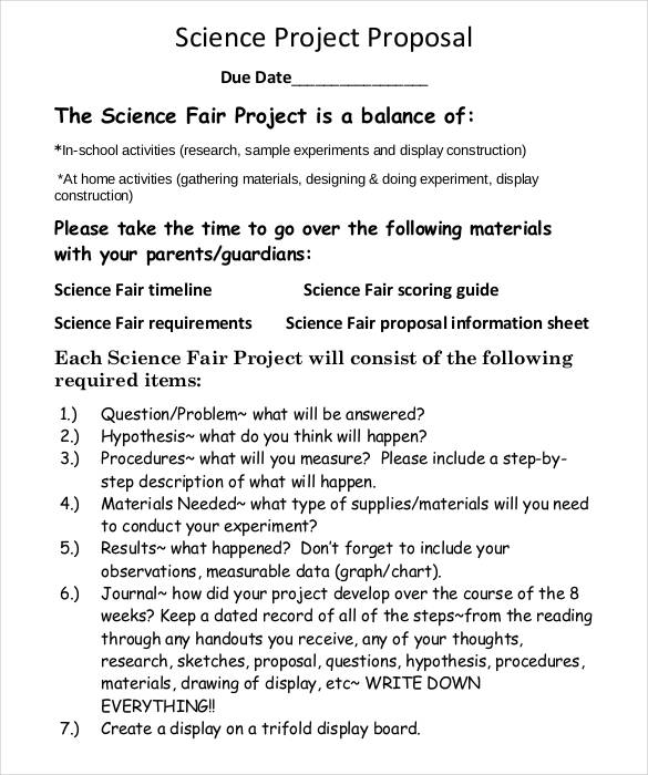 simple-science-fair-project-proposal